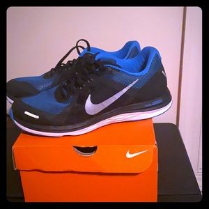 -Nike- Running Shoes Dual Fusion x 2 Black / Blue